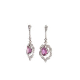 Pink Sapphire Drop Earrings